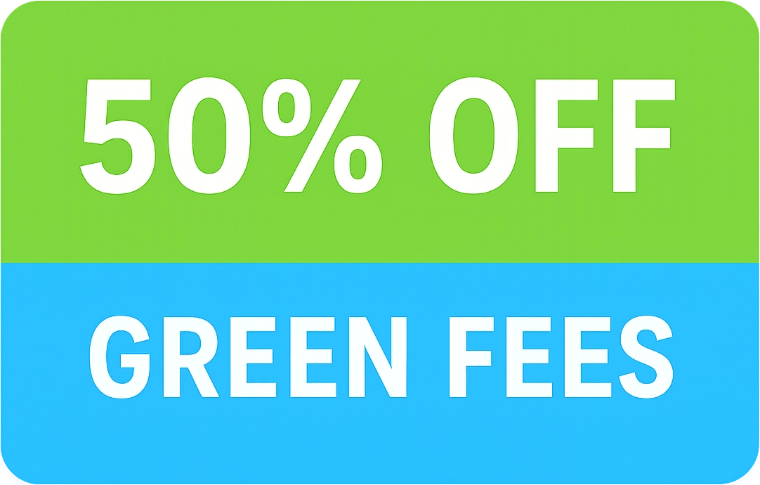 50% Off Green Fees
